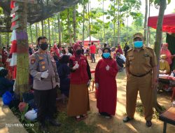 Monitoring Dan Pengamanan Gerai Vaksin Merdeka Di Lakukan Polsek Serang Baru 