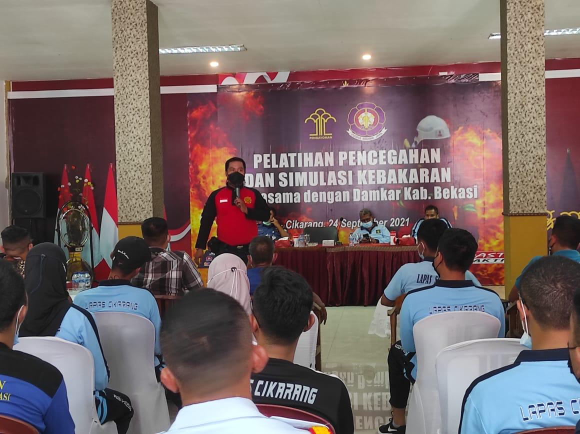 Siap Siaga Lapas Cikarang Lakukan Pelatihan Pencegahan Dan Simulasi Kebakaran 