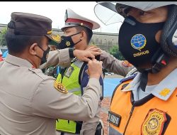 Satlantas Polres Metro Bekasi Bersama Petugas Gabungan Apel Operasi Zebra 2021