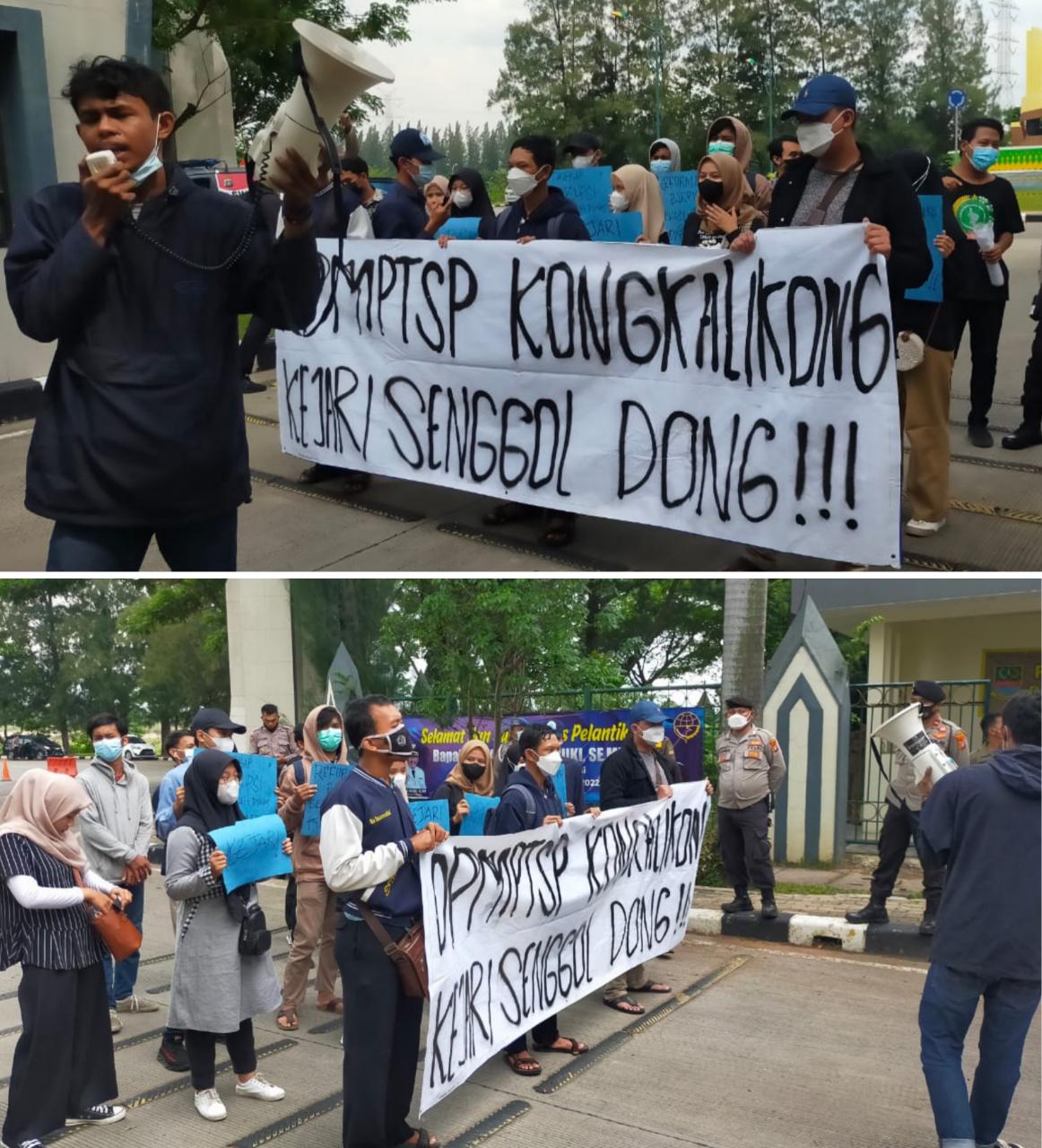 Mahasiswa Meminta :Kejari Periksa Kadis DPMPTSP