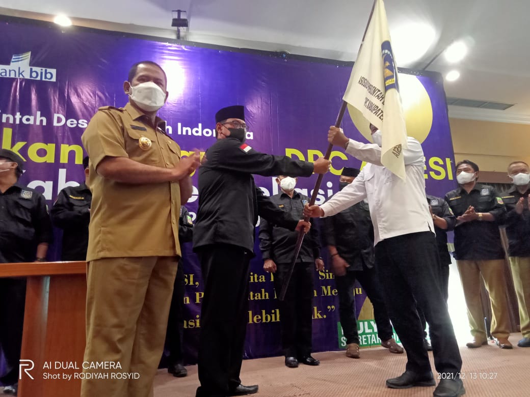 Pelantikan Asosiasi Pemerintahan Desa Seluruh Indonesia Pengurusan DPC  APEDSI Kabupaten Bekasi