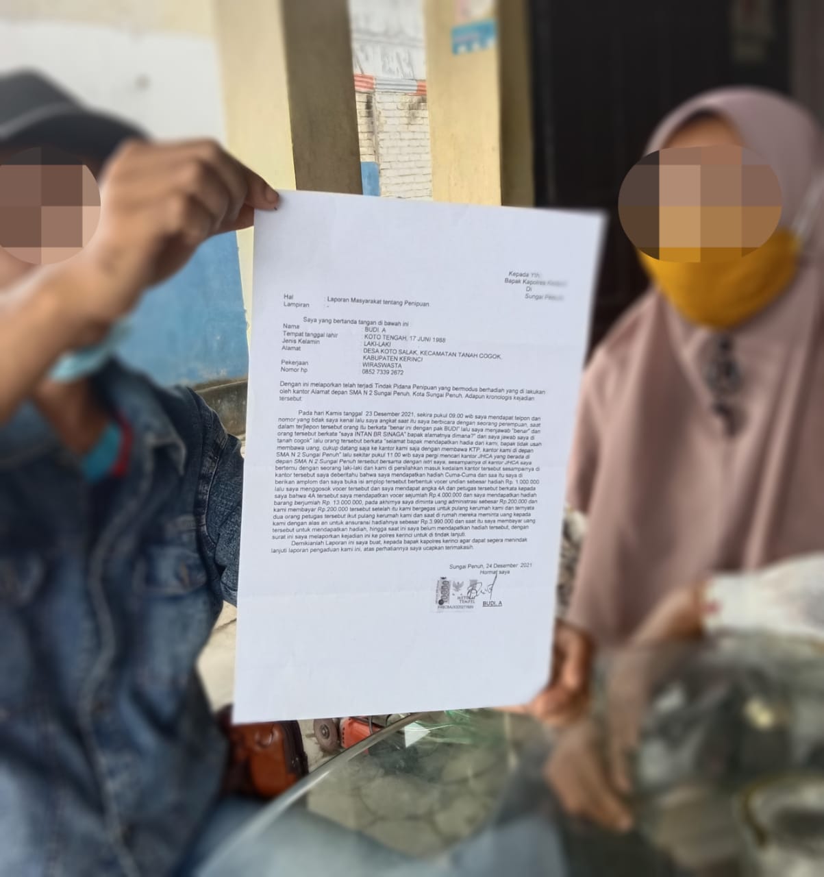 Modus Menang Undian Berhadiah Marak Di Kerinci, Polisi Harus Segera Tertibkan