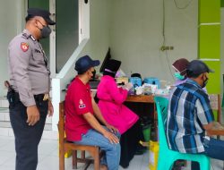 Hari Ini 99 Orang Tervaksin, Kapolsek Cepiring Sampaikan Imbauan