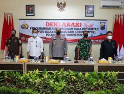 Polres Tegal Gelar Deklarasi Pencanangan, Bangun Zona Integritas Menuju Wilayah Bebas Dari Korupsi