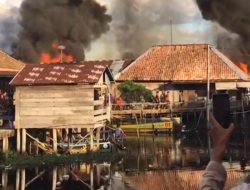 Kebakaran di Selapan Ilir, 14 Rumah Hangus Terbakar