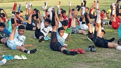 PSGJ Lakukan Seleksi Pemain U – 15 Di Lapangan Bola KONI