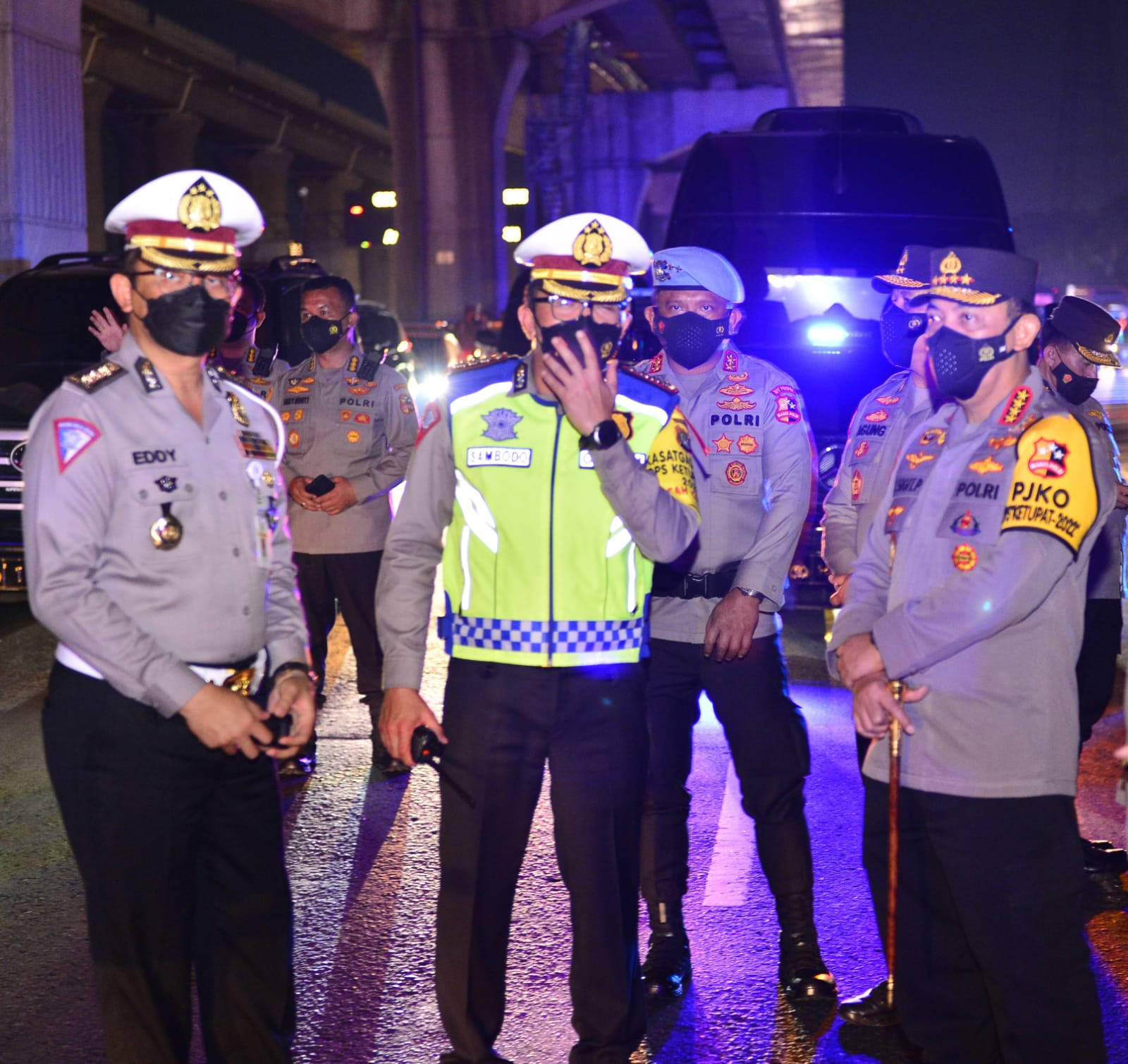 Kapolri Tinjau Langsung Tol Cikampek, Pastikan One Way- Contraflow Berjalan Lancar