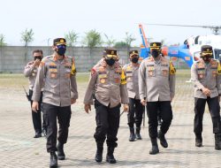 Kapolda Jateng Pantau Arus Balik H+5 Di Jalur Tol Brebes Via Udara