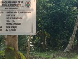 Terkesan asal jadi pembangunan rabat beton di duga di kerja kan tidak sesuai spec