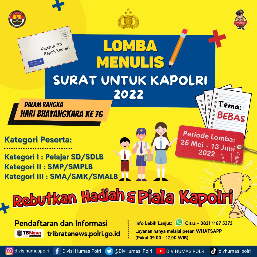 Lomba Menulis Surat Kepada Kapolri 2022