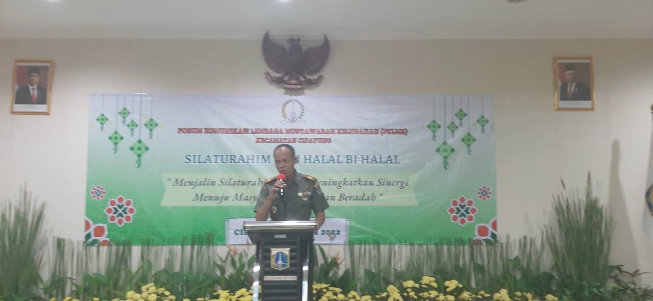 Danramil 07/Cipayung Hadiri Kegiatan Silahturahmi dan Halal Bihalal LMK Se Kecamatan Cipayung Jakarta Timur