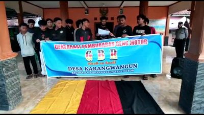 Sadar dan Insyaf, Geng Motor GBR di Cirebon Timur Membubarkan Diri