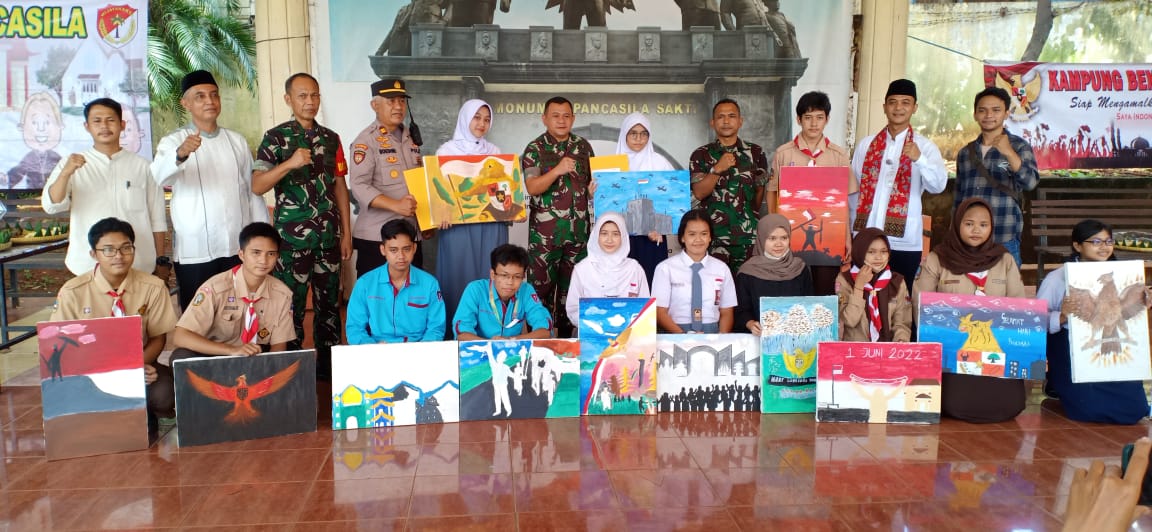 Memperingati Hari Lahir Pancasila, Kodim 0505/JT Gelar Lomba Melukis Tingkat SMA