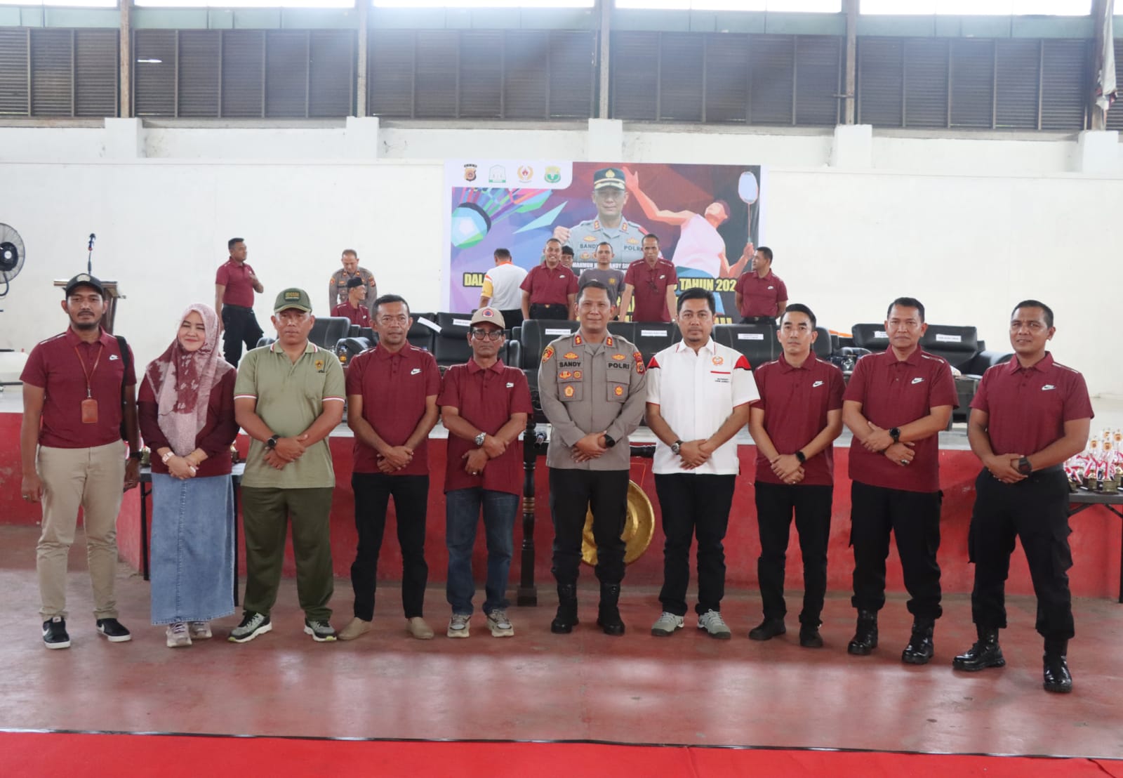 Polres Aceh Timur Menggelar Kejuaraan Badminton Kapolres Cup III Dalam Rangka Hari Bhayangkara Ke 76