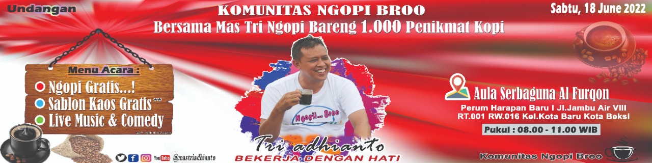 Komunitas Ngopi Broo Adakan Ngopi Bersama 1.000 Penikmat Kopi di Bekasi