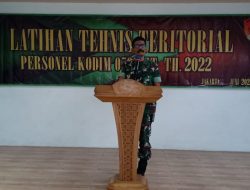 Pelihara Kemampuan Babinsa, Kodim 0505/JT Gelar Latnis Teritorial Thn.2022