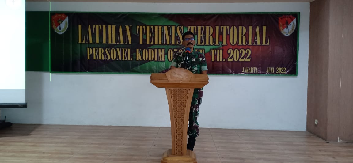 Pelihara Kemampuan Babinsa, Kodim 0505/JT Gelar Latnis Teritorial Thn.2022