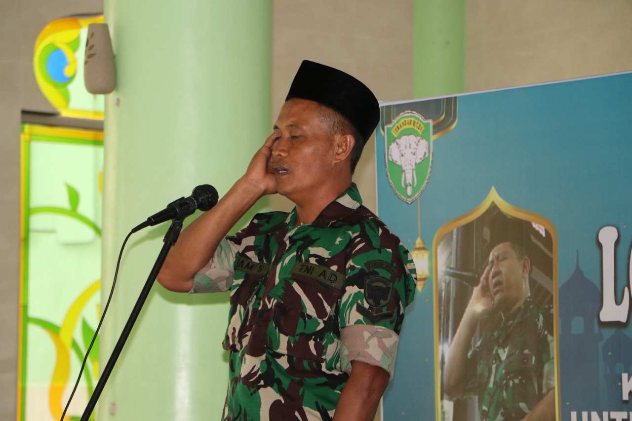 Babinsa Jajaran Kodim 0104 Aceh Timur Ikuti Lomba Adzan