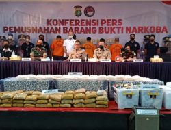 Dandim 0505/JT Hadiri Pemusnahan Barang Bukti Narkoba di Polres Metro Jakarta Timur