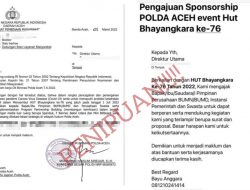 Polda Aceh Menghimbau Masyarakat Mewaspadai Penipuan “BERKAMUFLASE” Sponsorship Hari Bhayangkara Polri