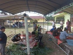 Hari Raya Qurban diMapolsek Tabir, Bersama Rakyat Polri Kuat,Bersama Masyarakat Bersama Membangun