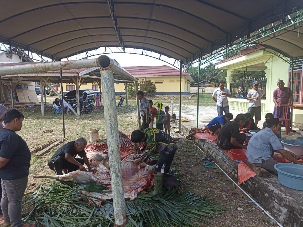 Hari Raya Qurban diMapolsek Tabir, Bersama Rakyat Polri Kuat,Bersama Masyarakat Bersama Membangun