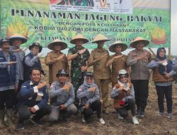 Tingkatkan Ketahanan Pangan, Danrem 044/Gapo beserta seluruh Kodim Jajaran buka lahan Jagung secara serentak Bersama Masyarakat.