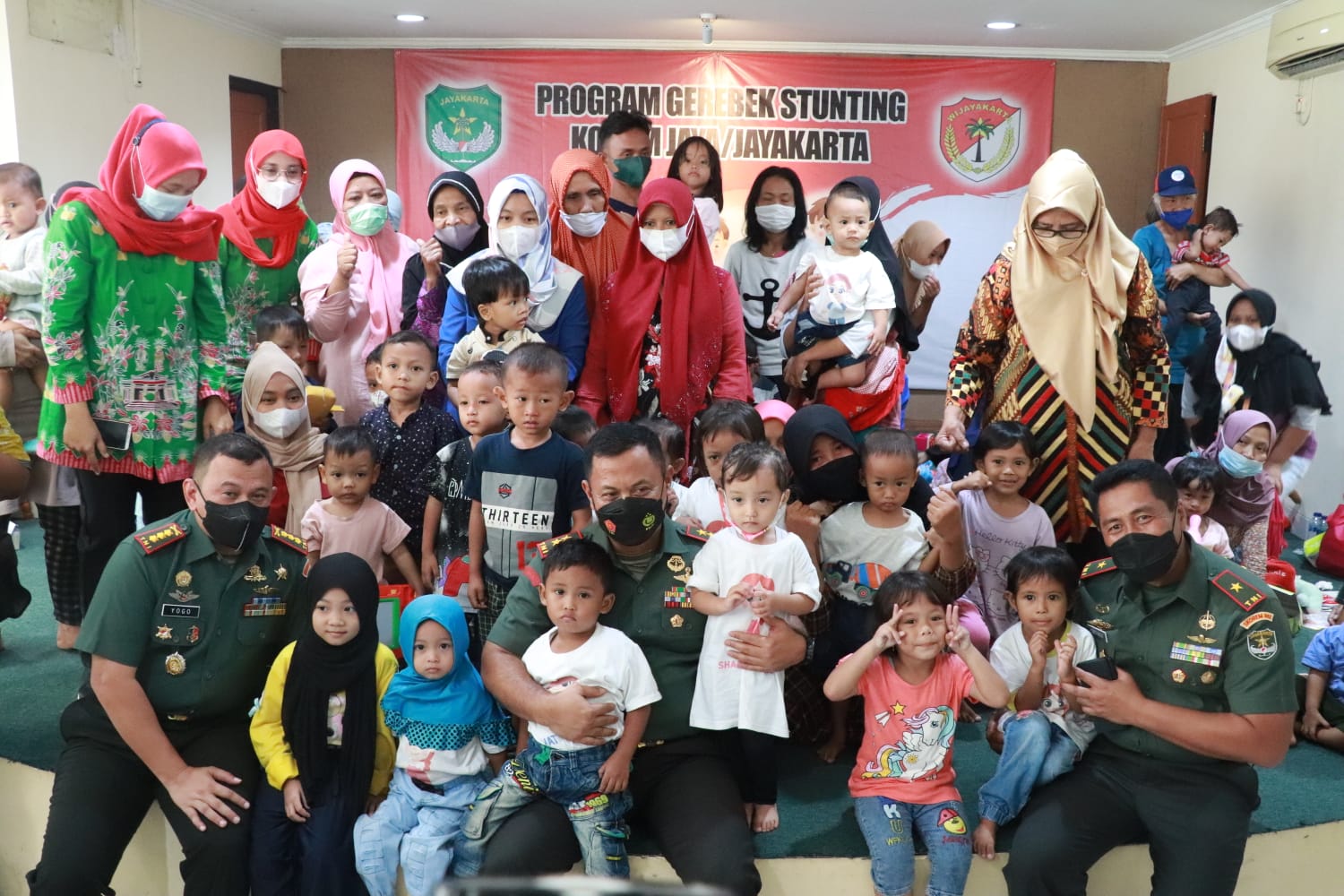 Sukseskan Cegah Stunting, Kodim 0505/JT Gelar Grebek Stunting