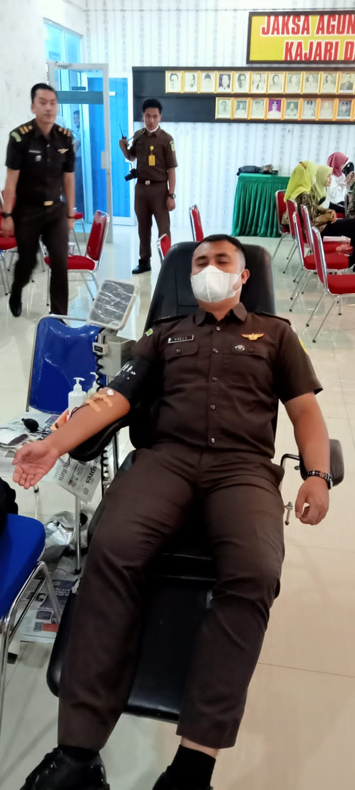 “Donor Darah” Bhakti Kemanusiaan DiHari Bhakti Adhyaksa ke-62. Kejaksaan Negeri Merangin.