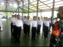 Bentuk Disiplin Siswa SMP Minhajurosydin Oleh Babinsa Koramil 07/Cipayung Pada Program LDKS