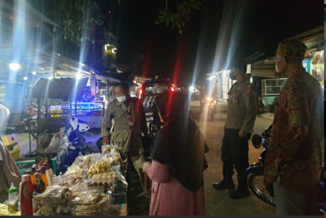 Personel Polsek Kuta Makmur Patroli Malam Hari Sisir Dua Gampong