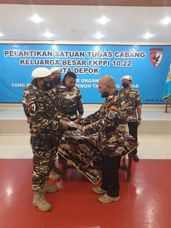 Ketua PC 10.22 KB FKPPI Kota Depok Resmi Melantik Satgascab KB FKPPI