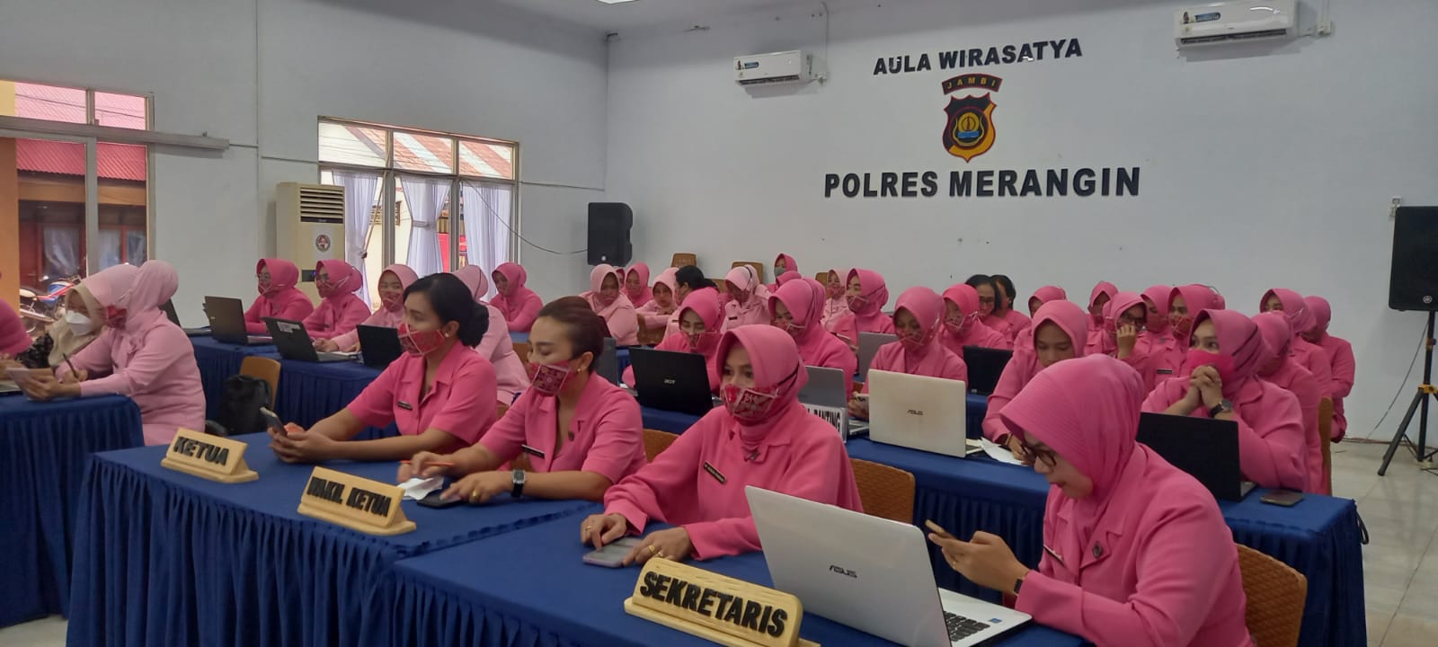 Bhayangkari Cabang Merangin Laksanakan Pelatihan Multimedia dalam Rangka Hari Kesatuan Gerak Bhayangkari ke – 70 tahun 2022