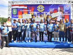 Meriahkan HUT Ke-7 Lantamal XII Gelar Lomba Triathlon Open Di Pontianak