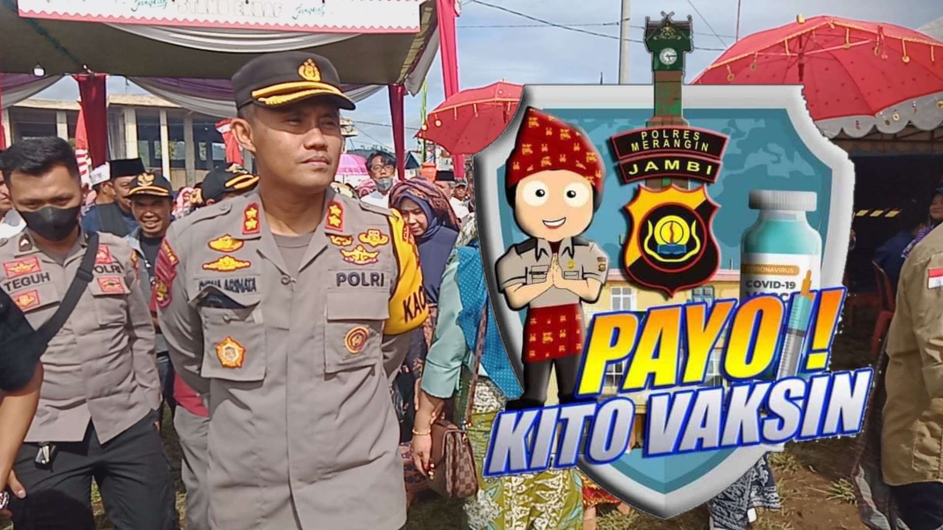 Kapolres Merangin,Tetap Optimal dan Konsekwen Kejar Capaian Vaksin Bersama Gray dan Jajaran Polsek