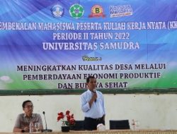 Sebanyak 899 Mahasiswa Mengikuti Pembekalan KKN Periode II Universitas Samudra