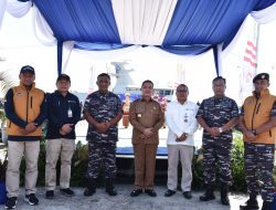 Danlantamal XII Laksma TNI Suharto, S.H., M.Si.(Han) Melepas Tim Ekspedisi Rupiah Berdaulat Bersama KRI Sembilang – 850