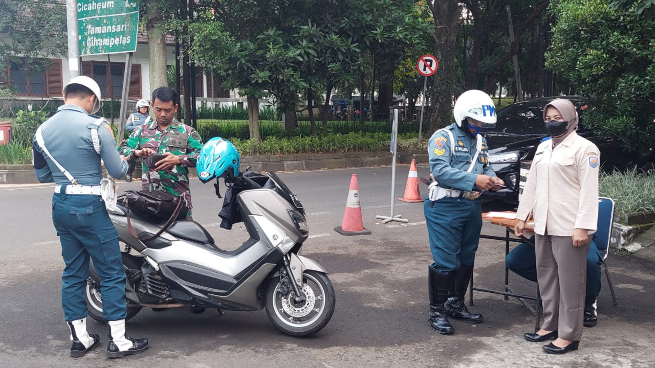 Denpom Lanal Bandung Gelar Opsgaktib Waspada Wira Pari TW III TA. 2022