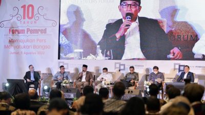 FORUM PEMRED : Ridwan Kamil Dorong Pers Kedepankan Narasi Persatuan, Jangan Beri Ruang Politik Identitas