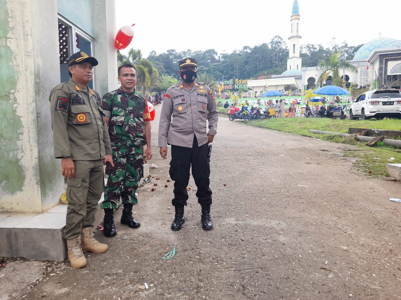 Kedatangan Jama’ah Haji Merangin,Polsek Bangko Gelar Giat Pengamanan