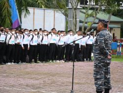 Danlanal TBA Berikan Motivasi Kepada 591 Calon Prajurit TNI AL