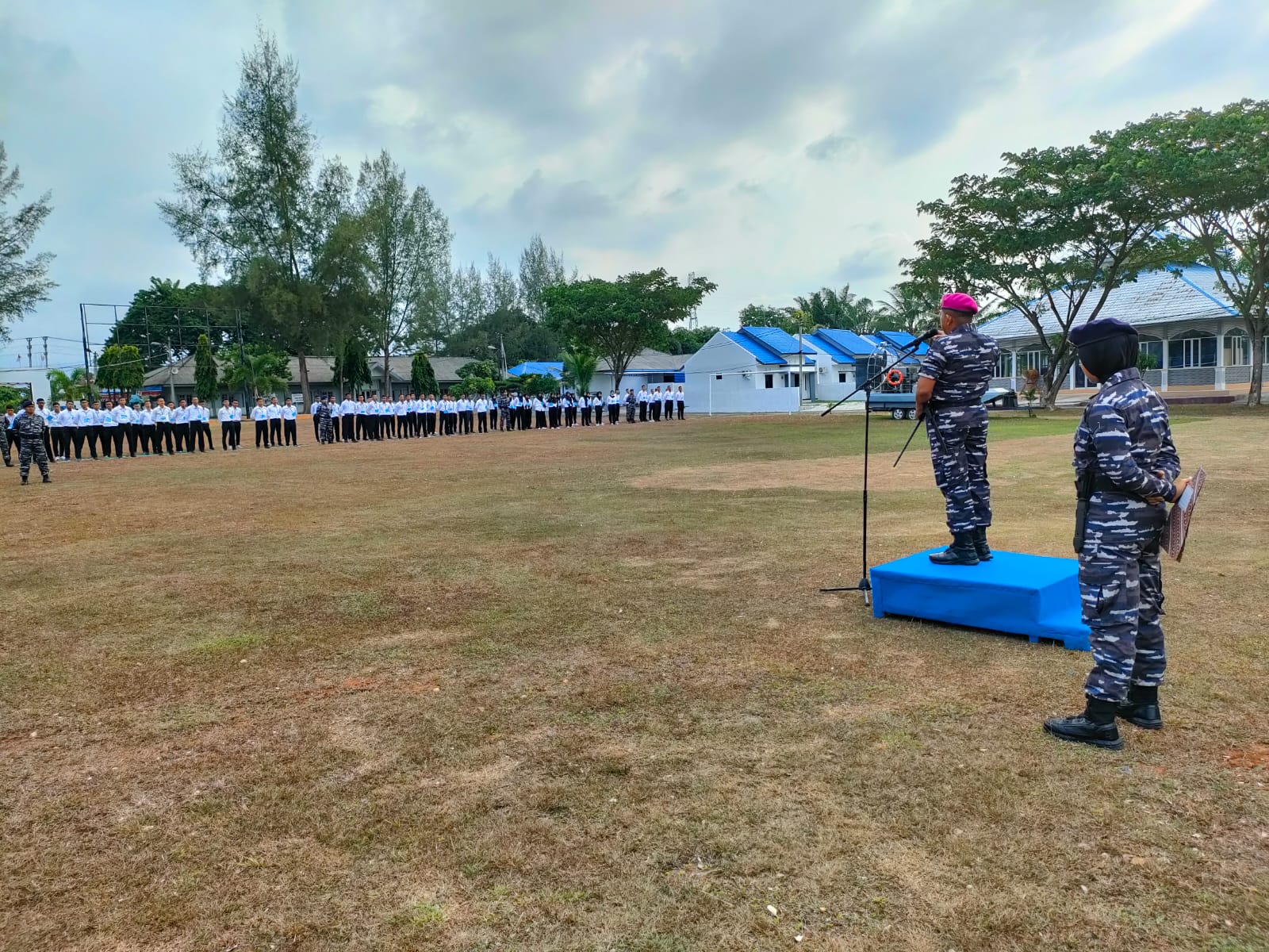 Komandan Lanal Lhokseumawe Beri Semangat dan Motivasi Kepada Calon Bintara dan Tamtama TNI AL