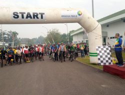 Komandan Lanal Palembang Hadiri Acara Fun Bike dalam rangka HUT PT. Angkasa Pura II Palembang Ke-38