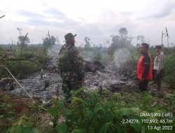 Groundcheck Hotspot yang Terpantau pada Dashboard Asap Digital Polda Jambi,Polsek Pantau Titik Api