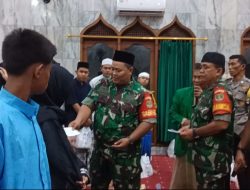 Peduli Babinsa, Bhabinkamtibmas Kel. Rawa Terate Salurkan Bantuan dan Santunan