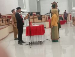 Ketua DPRK Aceh Timur Melantik Nasriati Hasil PAW Menggantikan Irwanda Dari Partai Aceh