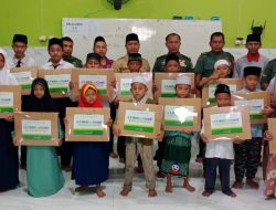 Kodim 0505/JT Gandeng Yayasan Benih Baik Salurkan Bantuan Alat Tulis Sekolah