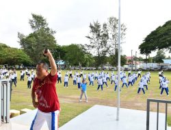 Jalasenastri Cabang 3 Korcab I DJA I Gelar Olahraga Bersama Prajurit Jajaran TNI AL Sabang Dalam Rangka Menyemarakan HUT Ke-76 Jalasenastri Tahun 2022