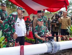 Peninjauan Pembangunan Irigasi di Kab.Kutai Tanda Ditutupnya Program TMMD