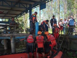 Pangkalan TNI AL Dumai Laksanakan SAR Laka Laut SPOB Melisa dan TB AB Di Perairan Kuala Gasib Sungai Siak